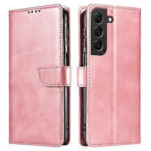 För Samsung Galaxy S23+ Repskydd Mobilskal Fyrkantigt Läder Fodral med Ställ Plånbok (Stil B)