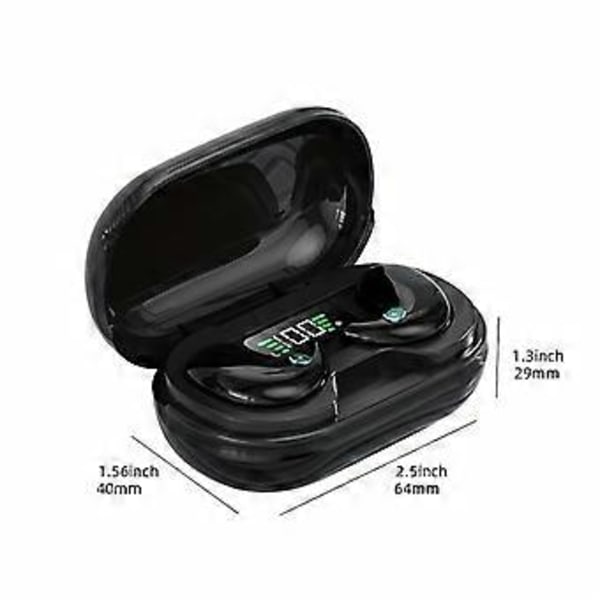 Sleep UltraThin Trådløse Bluetooth Hovedtelefoner Usynlige OnEar Mini Hovedtelefoner (sort)