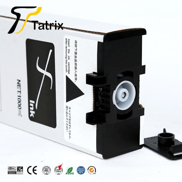 Tatrix Compatible Ink Cartridge S-6308g/e S-6309g/e S-6310g/e S-6311g/e For Riso Comcolor 3010r 3050r 7050r 9050r Printer 1PC-Yellow