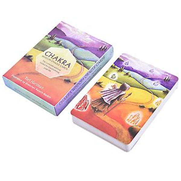 Chakra Wisdom Oracle -korttipakka Englanniksi Tarot-kortit Arvonta Lautapeli