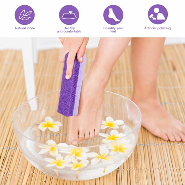 2 st fotpimpsten Exfoliator Pedikyrfil Block Callus Remover S