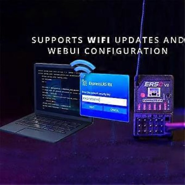 Til ER5C V2 RX Modtager 5CH ELRS 2.4GHz PWM Modtager til RC FPV Bil Båd Lastbil