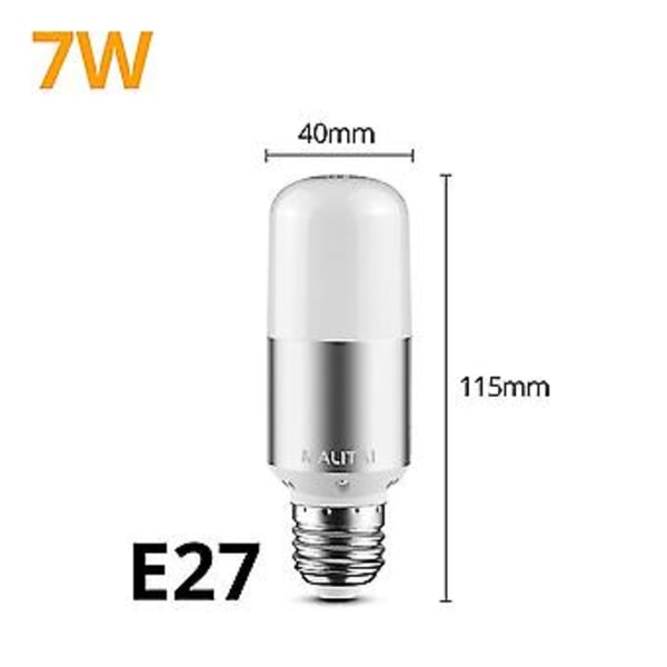 Full New Led Lamp E27 E14 5w 7w 9w 10w 15w Smd 2835 Corn Bulb 220v 110v Chandelier Leds Candle Light Spotlight White E27 7W