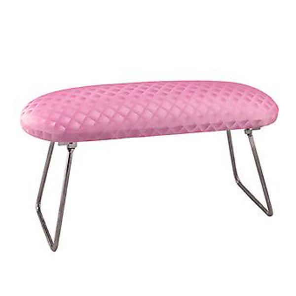Nagelkonst Läder Handstöd Kudde Salong Manikyr Hållare Verktyg Skönhet (Rosa)