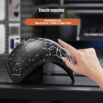 Dome Desktop RGB Farvelys Med Trådløs Og Kabelforbindelse Lav Latency Stereo Bluetooth Højttaler  BKB