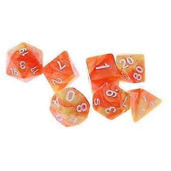 5-10-pack 7 st Polyedriska Tärningar för Dungeons and Dragons Tärningsbordsspel (6 st)