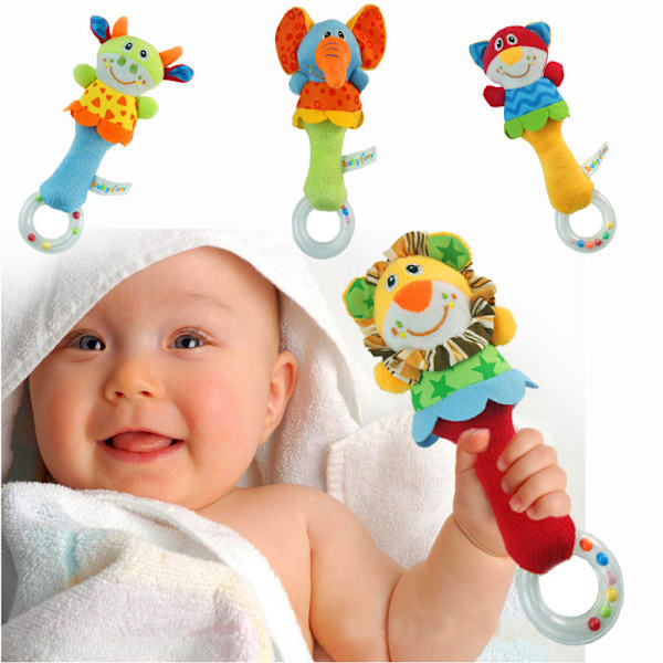 Baby Soft Rattles Shaker, Spädbarnsutveckling Handgrepp Baby To
