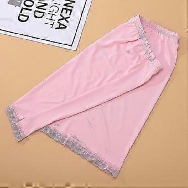 Kvindes Talje Petticoat Kort Underskørt Slip Sikkerhedsskørter 40cm hurtig (Pink)