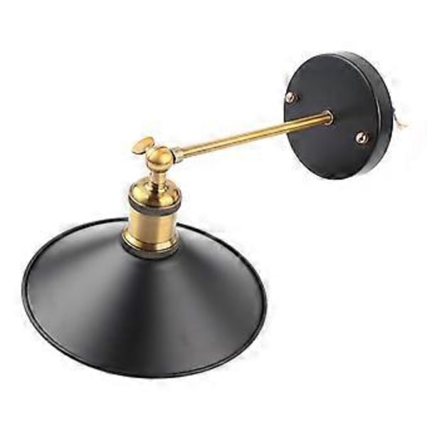 Vintage Loft Industriell Stil Metall E27 Vegglampe Retro Lampebase Belysningsdekorasjon