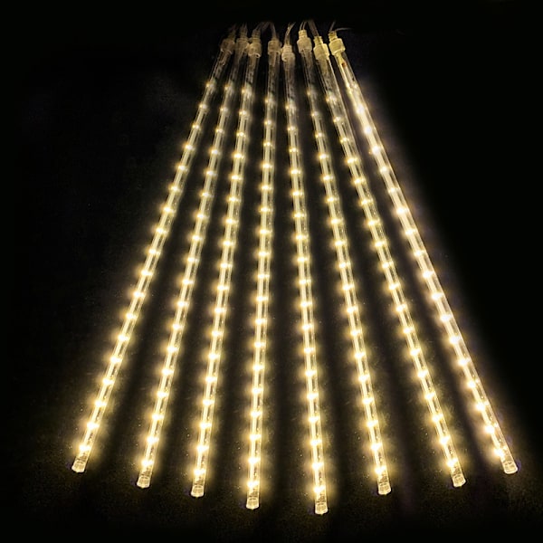 LED Meteor Shower Party, 30cm 8-rörs LED-ljusslingor Regn
