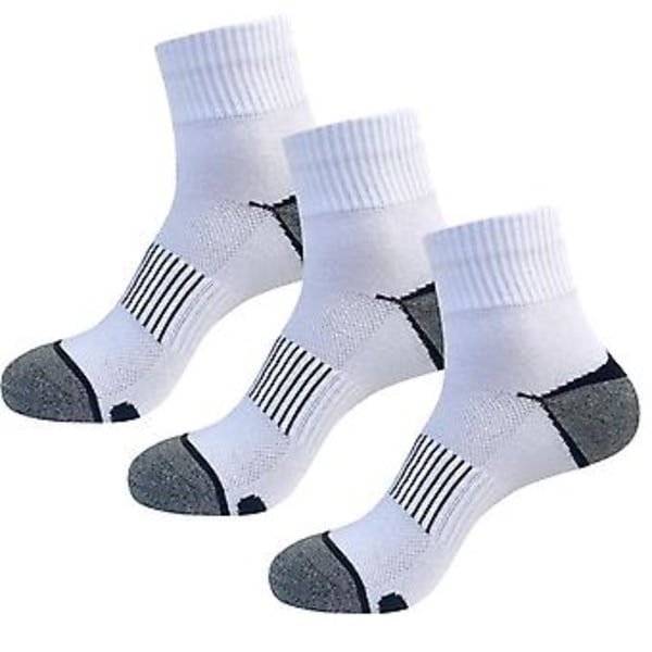 Men Ankle Socks 3 Pair High Quality Cotton Athletic Cushioned Breathable Casual Sports Socks Male Cycling Socks Size 38-45-a7,eur Size 38-45 ( A3)