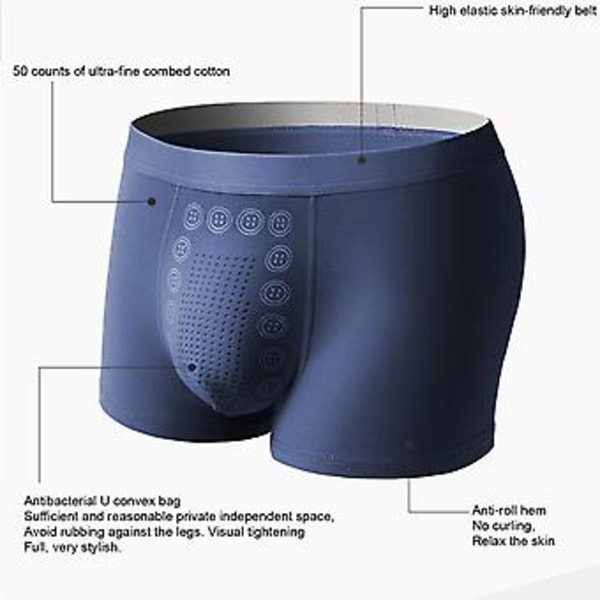 MAGNETICEFT Energia-kenttäterapia Miesten Alushousut, Tomarine Miesten Alusvaatteet 2023 (4XL Viininpunainen)