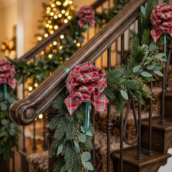 24 julklappsrosetter - julklappsinslagning dekoration streamers