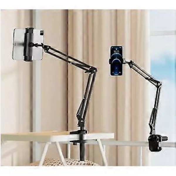 360° Lazy Tablet Stativ iPad Holder for Seng Bord Lang Arm Telefon Stativ Holder