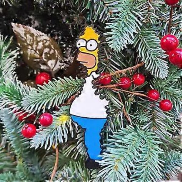 Homer Simpson Hängande Julgranspynt, The Simpsons Bush Meme Prydnader