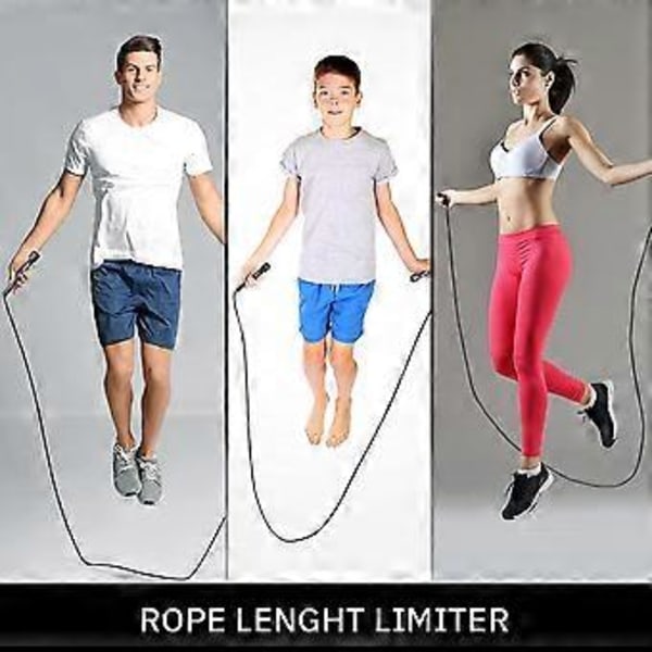 Professionel Speed Jump Rope, justerbart speed reb i stålwire til højintensive træninger, kompakt design ideelt til rejser, bærbar træning til