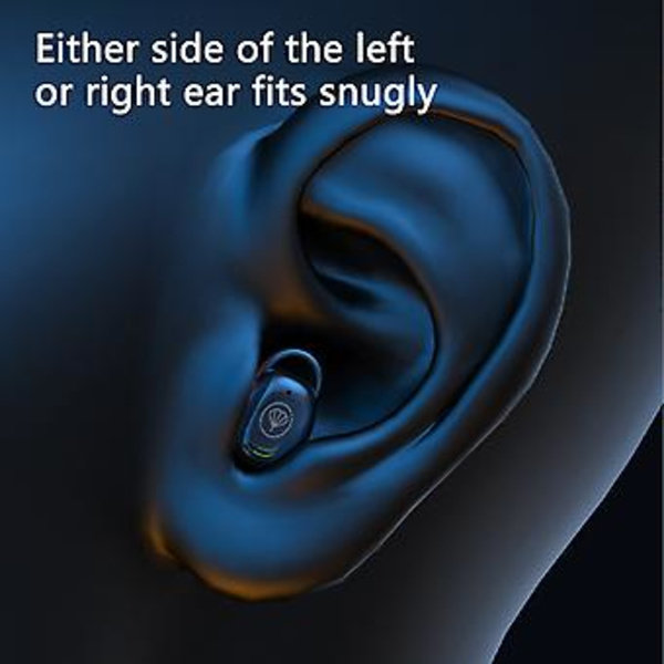 Søvnørepropper Trådløse Bluetooth Headset Bluetooth 5.3 Mini In-Ear Mikrofon Bærbar Øretelefoner Til Søvn BK