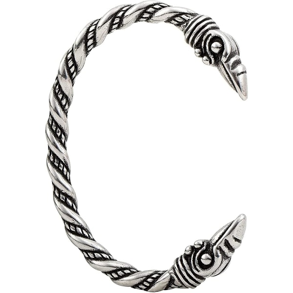 Viking Armband i Rostfritt Stål med Varg-, Korp- och Björnhuvud - Smycken för Män