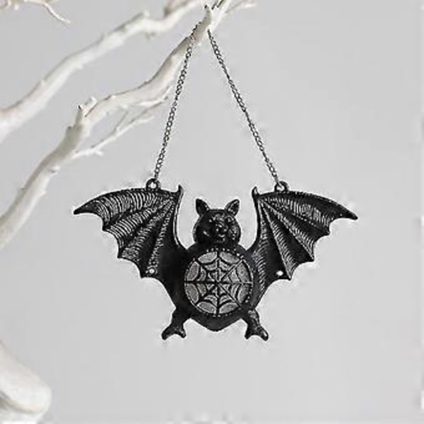 1 stk Halloween Selvlysende Flaggermus Lys Plast Skummel Flaggermus Dekor Hy