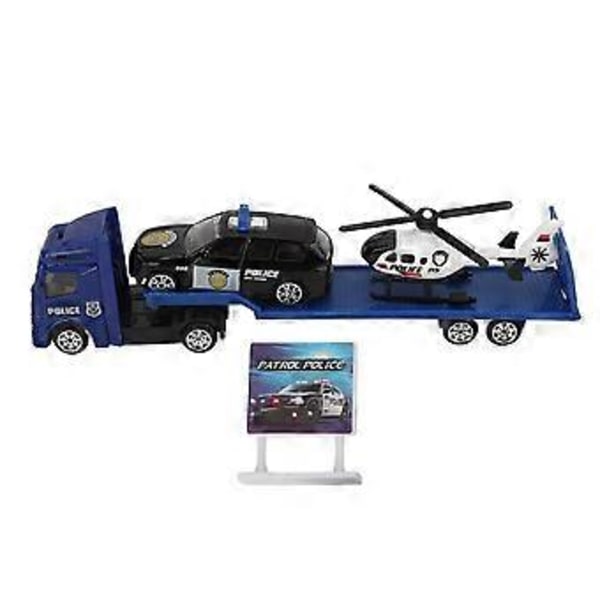 4 kpl setti 1: 64 Alloy Engineering Car -ajoneuvojen leikkisetissä simulaatiotyömaarakennusperävaunu (tyyppi 2)