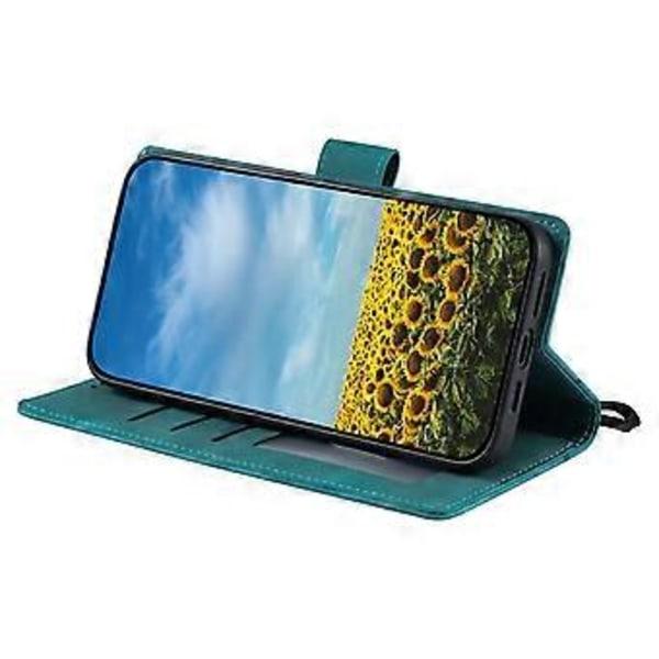 Style 018 Til Motorola Moto G85 5G Etui Præget Totem Hudfølelse Tegnebog Læder Telefon Cover (Style B)