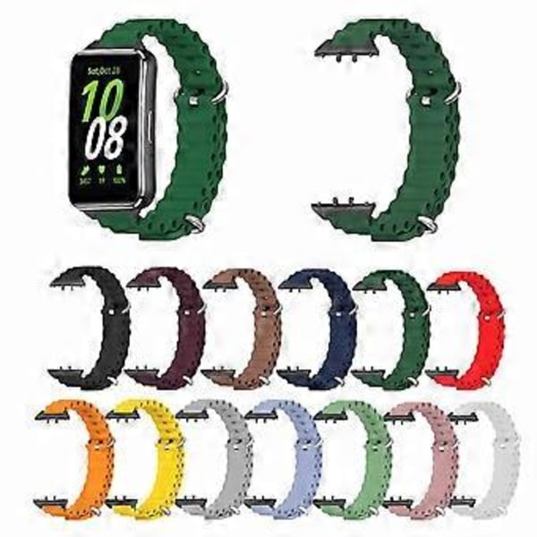 Til Samsung Galaxy Fit3 Udskiftningsrem Drop-resistent Silikone Urrem (Style C)