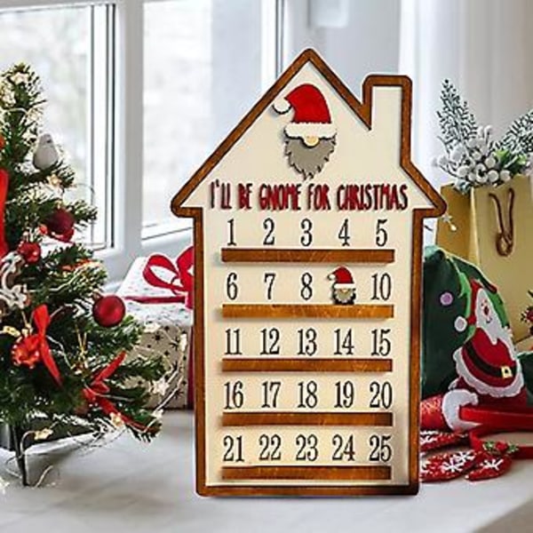 Halloween Adventskalender Trä Dekoration Räkna Ner Till Jul Dekoration Skräck Ornament Spöke Design För Inomhus Hem Fest Dekoration (Lila)