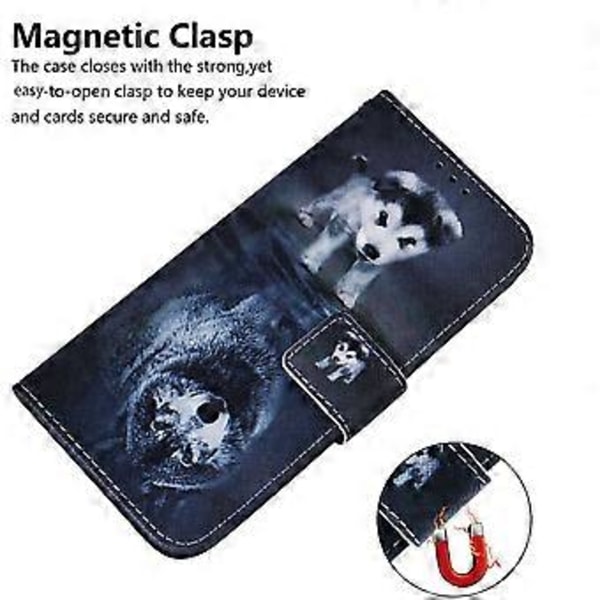 Til Xiaomi Redmi Note 14 5G Wallet Case Mønster Print Læder Telefon Cover (Style F)
