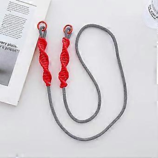110 cm Mobiltelefon Lanyard Spiral Design Justerbar Halsrem med Patch-Style L (Style L)