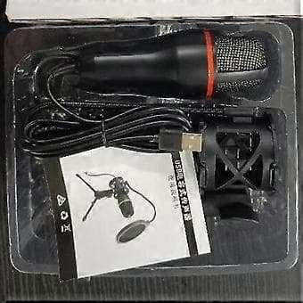USB Mikrofon PC Gaming Mic med Tripod Stativ for Strømming Vokalinnspilling