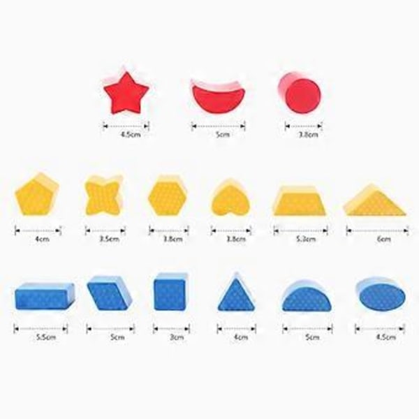 Muotolaatikko Lelu Värikäs ABS Turvallinen Lihasten Kognitio Kykyä Harjoittava Geometrinen Lelu 1–3 Vuotiaille Vauvoille, Geometrinen Muoto