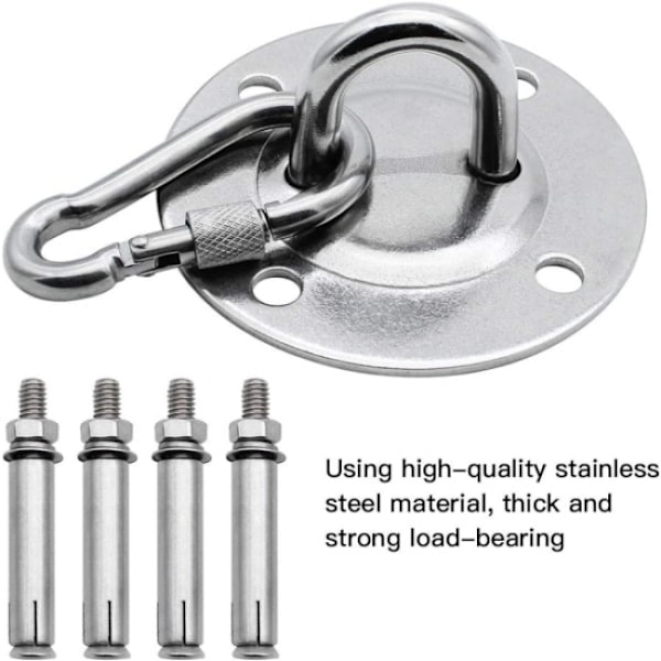 2 stk. Heavy Duty rustfrit stål loft sandposeholder Hammo