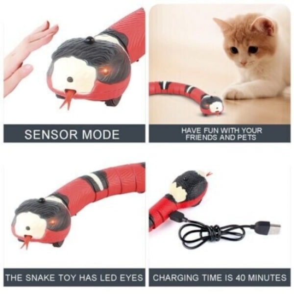 Smart Sensing Snake Cat Toys Elektroniska interaktiva leksaker för katter 1