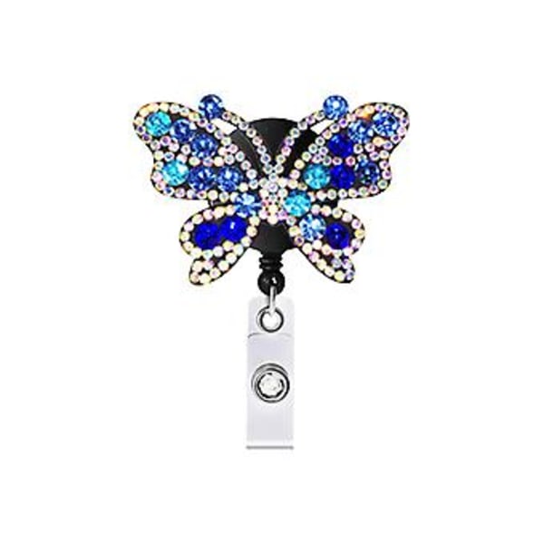 Nyckelringar & Nyckelband Läder Varm Borr Inrullningsbar Lätt att Dra Spänne Rhinestone Färg Lätt att Dra Nyckelring Dokument Spänne BU