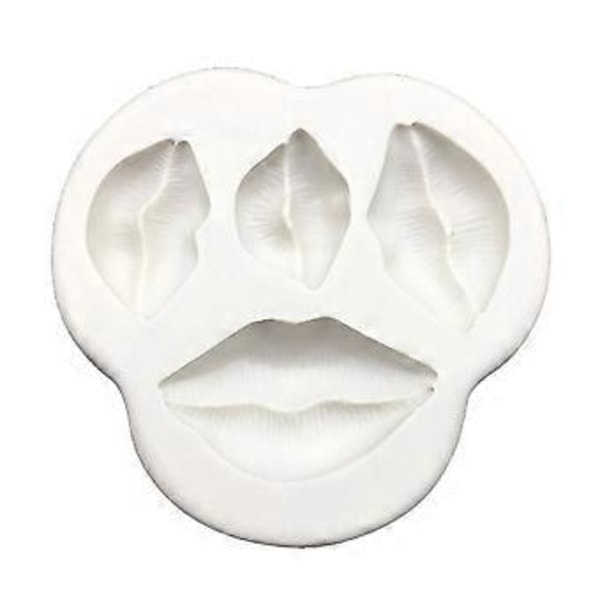 Silikoneforme Fondantform DIY Bageform Læbeform Kagedekorationsværktøj