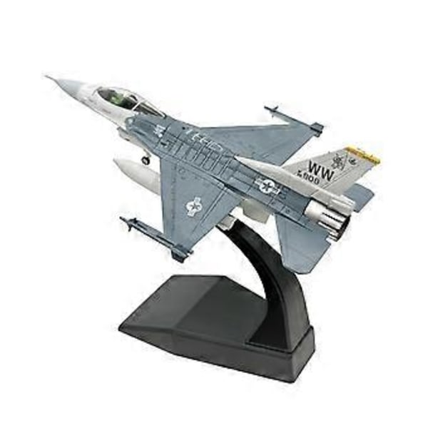 Støpt Modell Simulering Voksne Gaver 1/100 F16C Jagerfly for Kontor Hjem