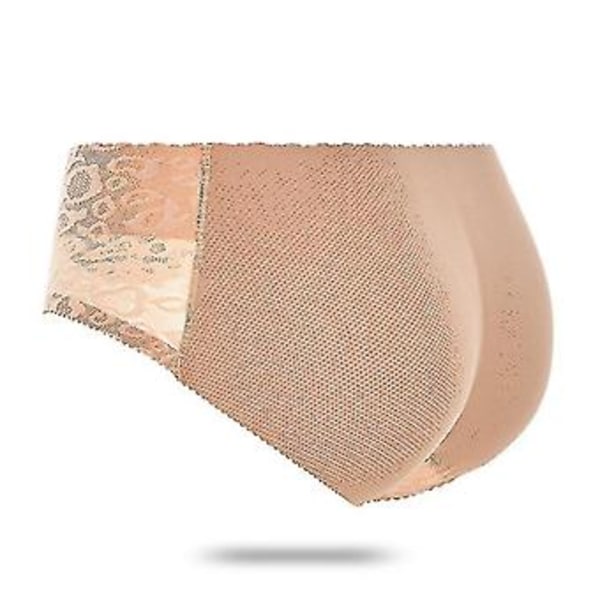 Dame Polstret Push Up Truser Rumpe Løfter Shaper Falsk Rumpe (M Lav midje 188beige)