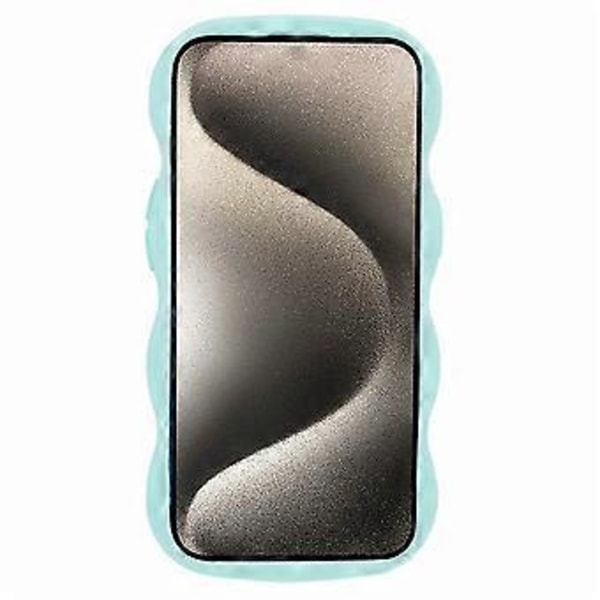 WANLONFENG XL -sarja iPhone 14 -puhelimelle, aaltoreunainen TPU-kuori karkaistulla lasikalvolla (tyyli E)