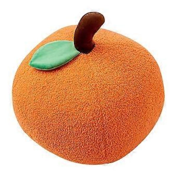 Gresskar myk pute kaki-pute oransje plysjleke (C)