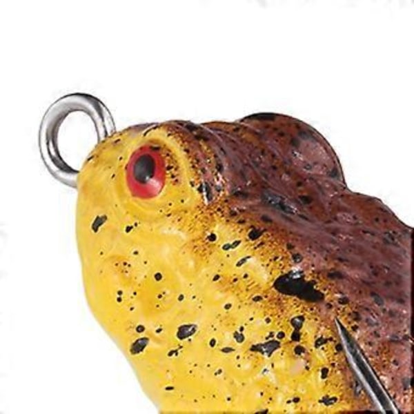 Topwater Bete, Grod-bete, Metallpaljett, Silikon Bassfiske Bete Dubbelkrokar, Fiske Crankbait Bete, Flytande Bete för Sötvatten (Stil E)