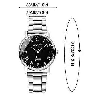 Hvide Herremode Stålure Kronograf Armbåndsure - Et Sofistikeret Ur til Den Moderne Mand!  E