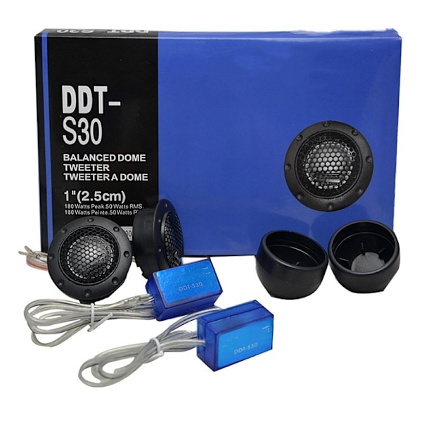 Bilstereo-högtalare, ddt-s30 diskant, 320 W maximal effekt Elite nd aluminiumdome-diskant