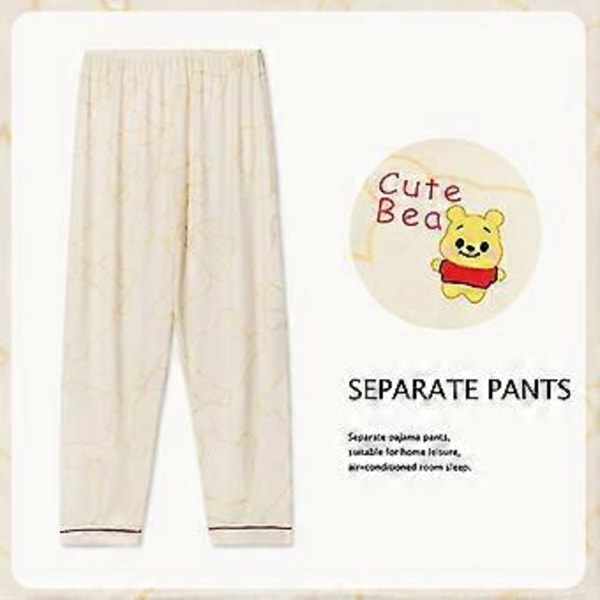 Anime Sanrio Pyjamasbukser Tegnefilm Bund Sleepwear Lange Til Par Komfortable Løse Hjemmebukser Tynde Pyjamasbukser (L 8)