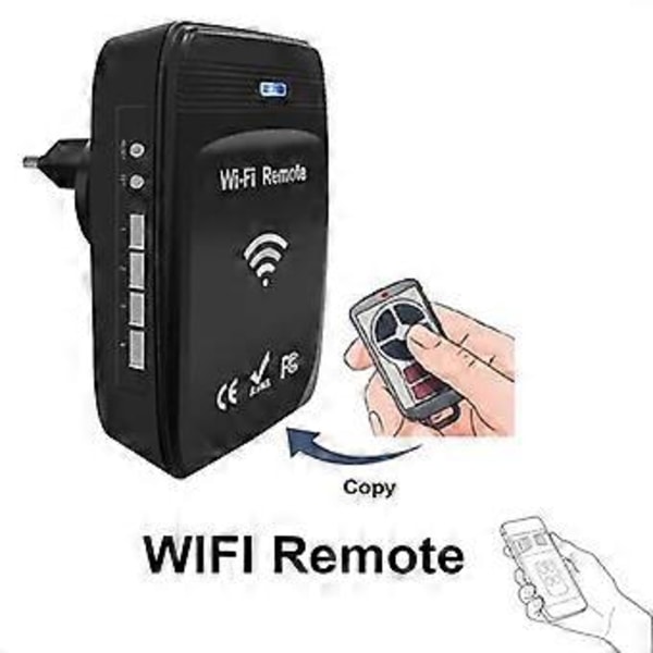 WiFi 287MHz-868MHz WiFi till RF-omvandlare Rullande Kod Garageportsfjärrkontroll EU-kontakt
