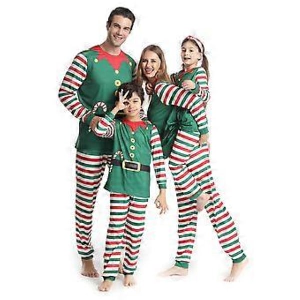 Jouluperheen Matchivat Pyjamat Pjs Set Joulu Univaatteet Yöasut (7-9 Vuotta Lapsi)