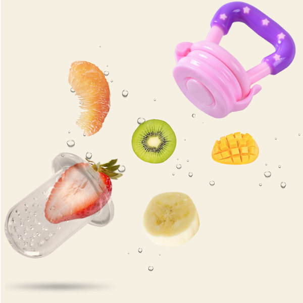 Babymat Feeder, Smokk Fruktsmokker Klemflaske F