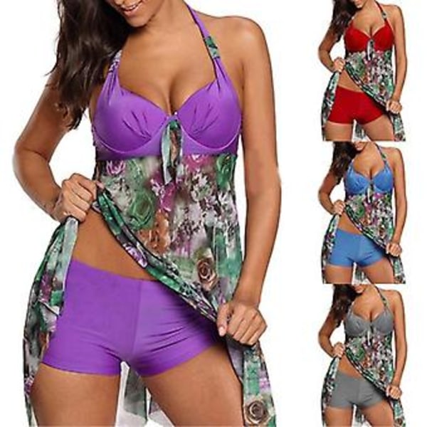 Jentes badedrakt plus size badetøy Xl Blå