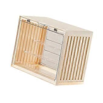 Miniatyr Vitrinskåp Samlarobjekt Display Box Stapelbar Mångsidig Action (Beige S)