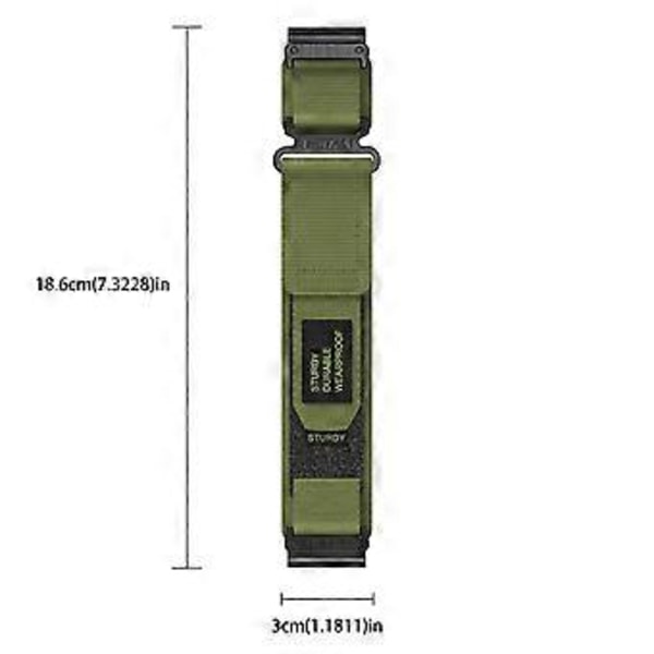 Til Garmin Fenix 7/Forerunner 965/955/945/935 Urrem 22mm Robust Nylon Sportsrem (Style C)