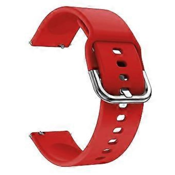 Urrem Blød Silikone 22mm Smartwatch Udskiftningsarmbånd til Amazfit GTR 2E/GTR 2/3 StratoS/( Rød)